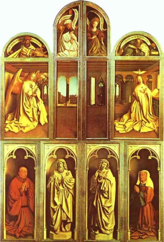 The Ghent Altarpiece with altar wings closed